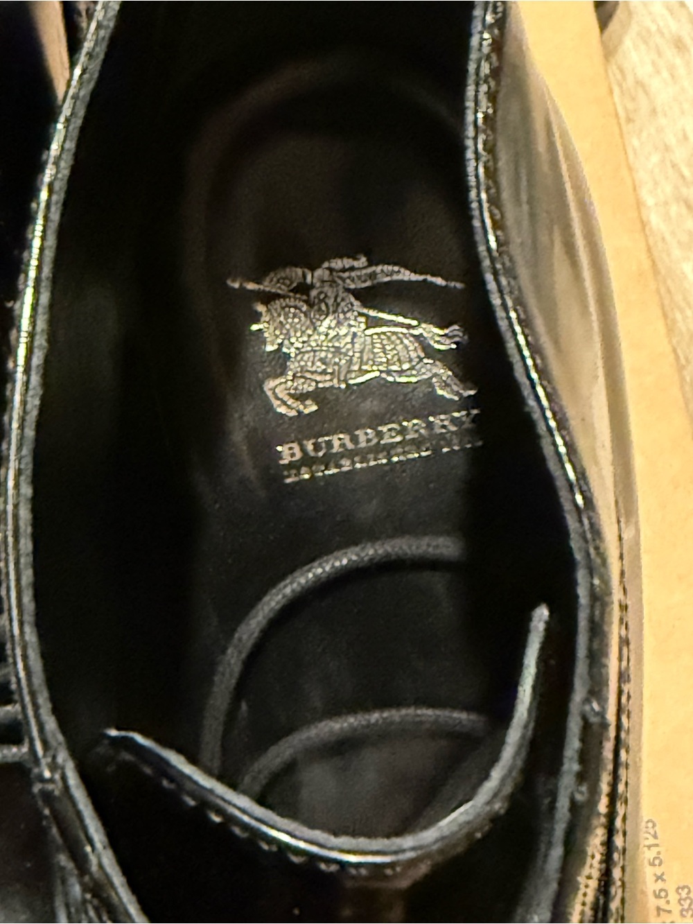 Burberry Prorsum Black Patent Leather Lace-Up Boot 40.5 / 8 - 8.5 US RARE - Picture 6 of 9